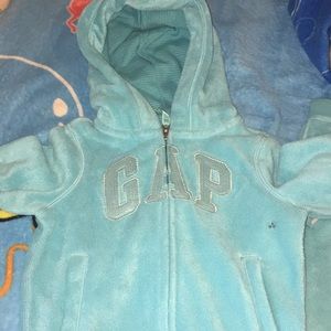 Little Girls Gap jogger never worn Light blue
